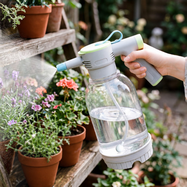 2 L White Rechargeable Garden Sprayer for Plant Care