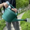 8 L Green Garden Watering Can with Removable Nozzle